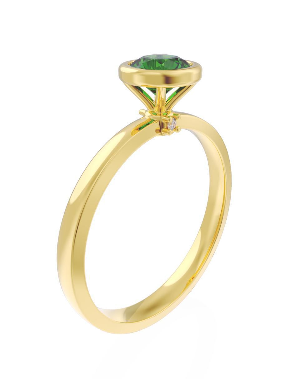 Anillo de compromiso "de" oro 10 k fonelli eternidad zirconia