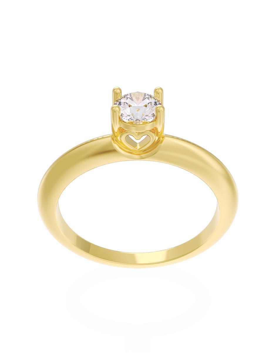 Anillo de compromiso "de" oro 10 k fonelli eternidad zirconia