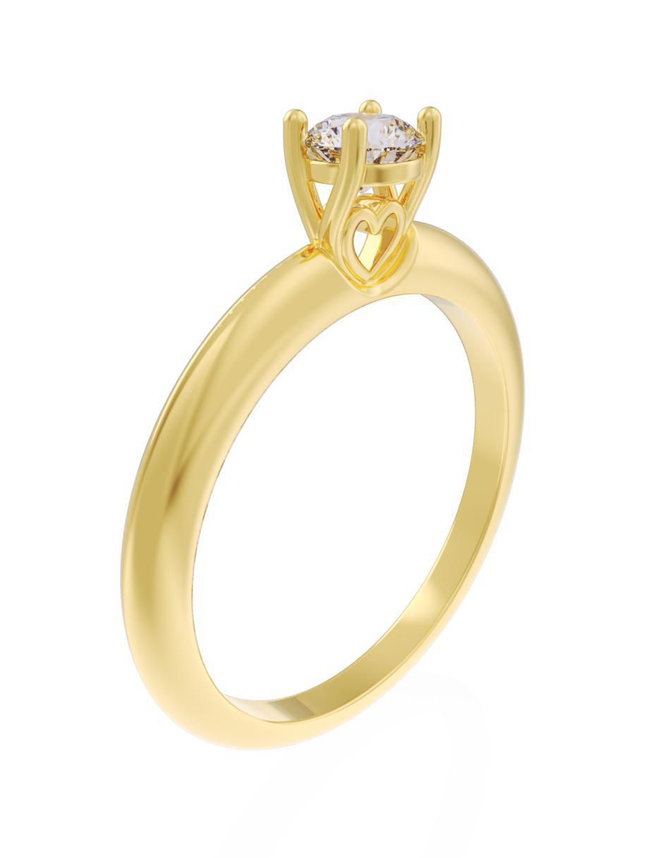 Anillo de compromiso "de" oro 10 k fonelli eternidad zirconia