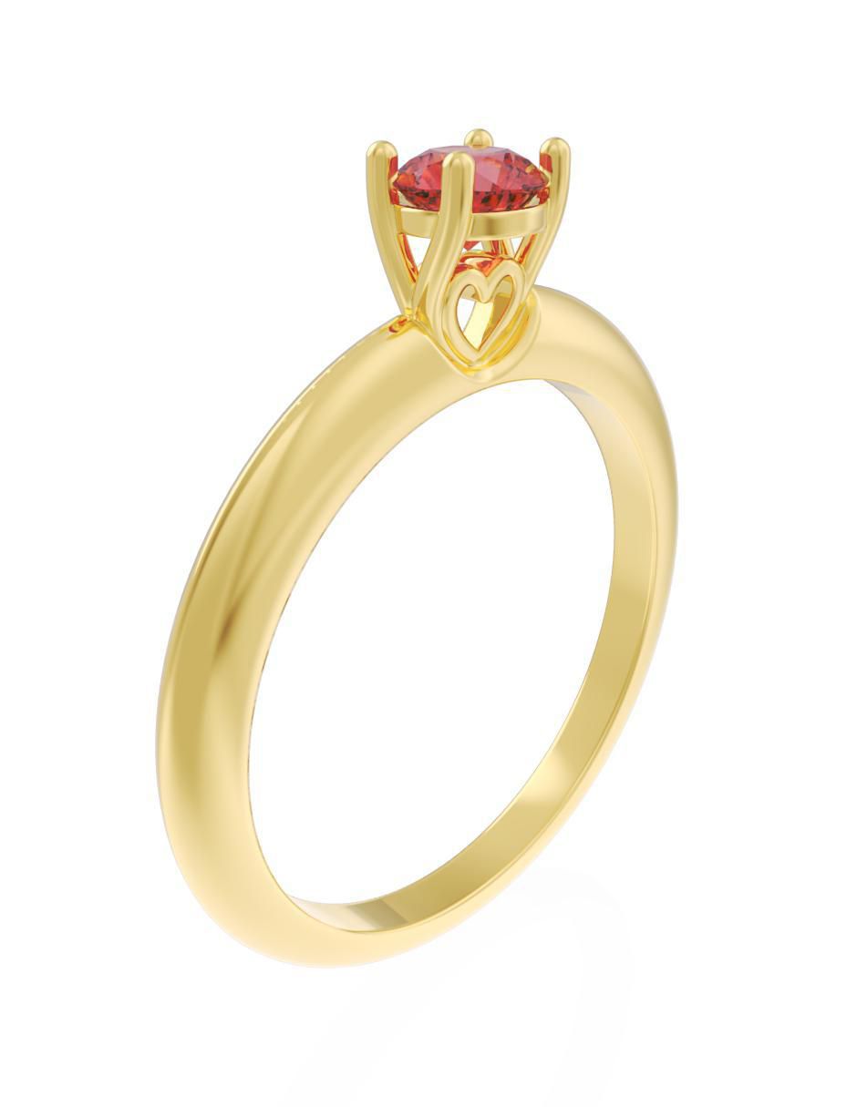 Anillo de compromiso "de" oro 10 k fonelli eternidad zirconia