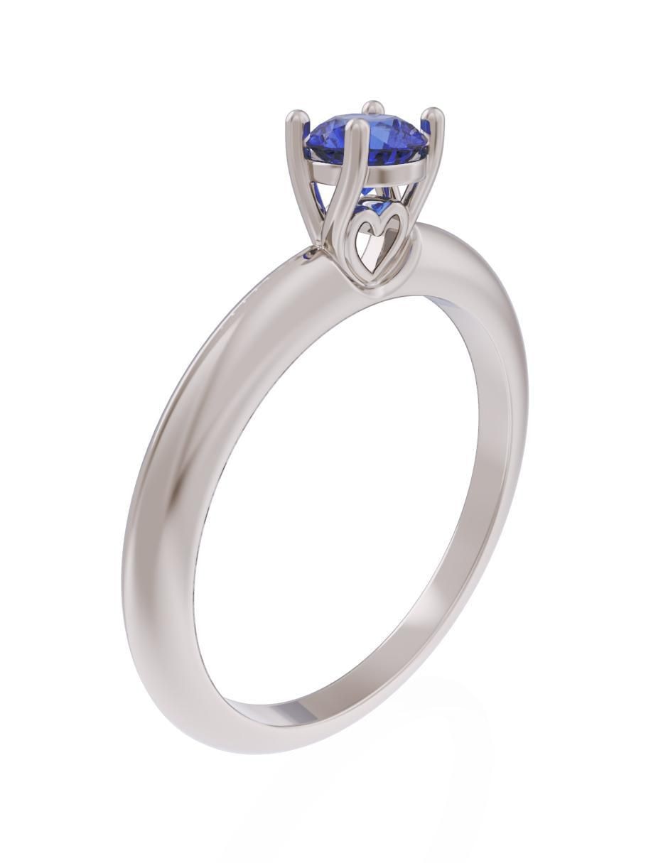 Anillo de compromiso de oro 10 k Eternidad 2025 3