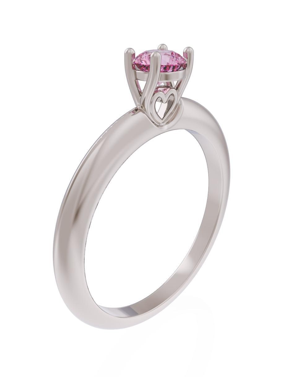 Anillo de compromiso de oro 10 k Eternidad 2025 3