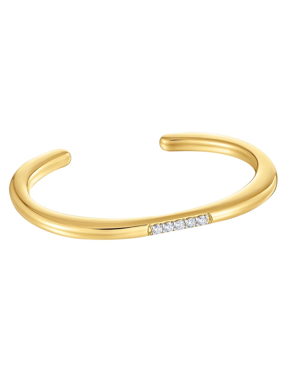 Pulsera de plata P 925 Line con acabado baño de oro