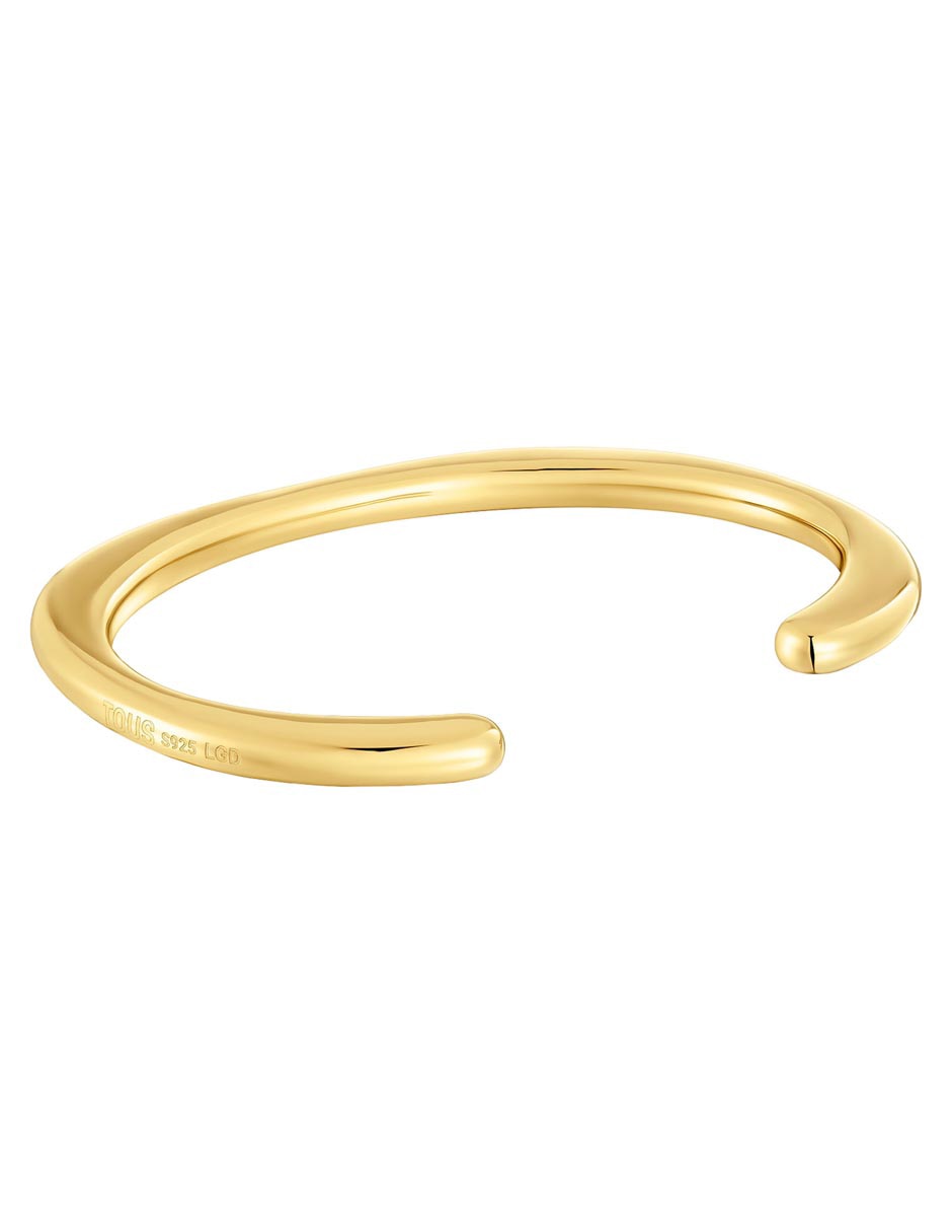 Pulsera de plata P 925 Line con acabado baño de oro 3