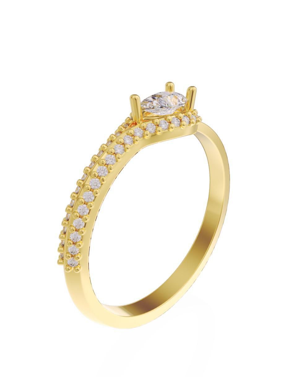 Anillo de compromiso "de" oro 10 k fonelli eternidad 2025 zirconia