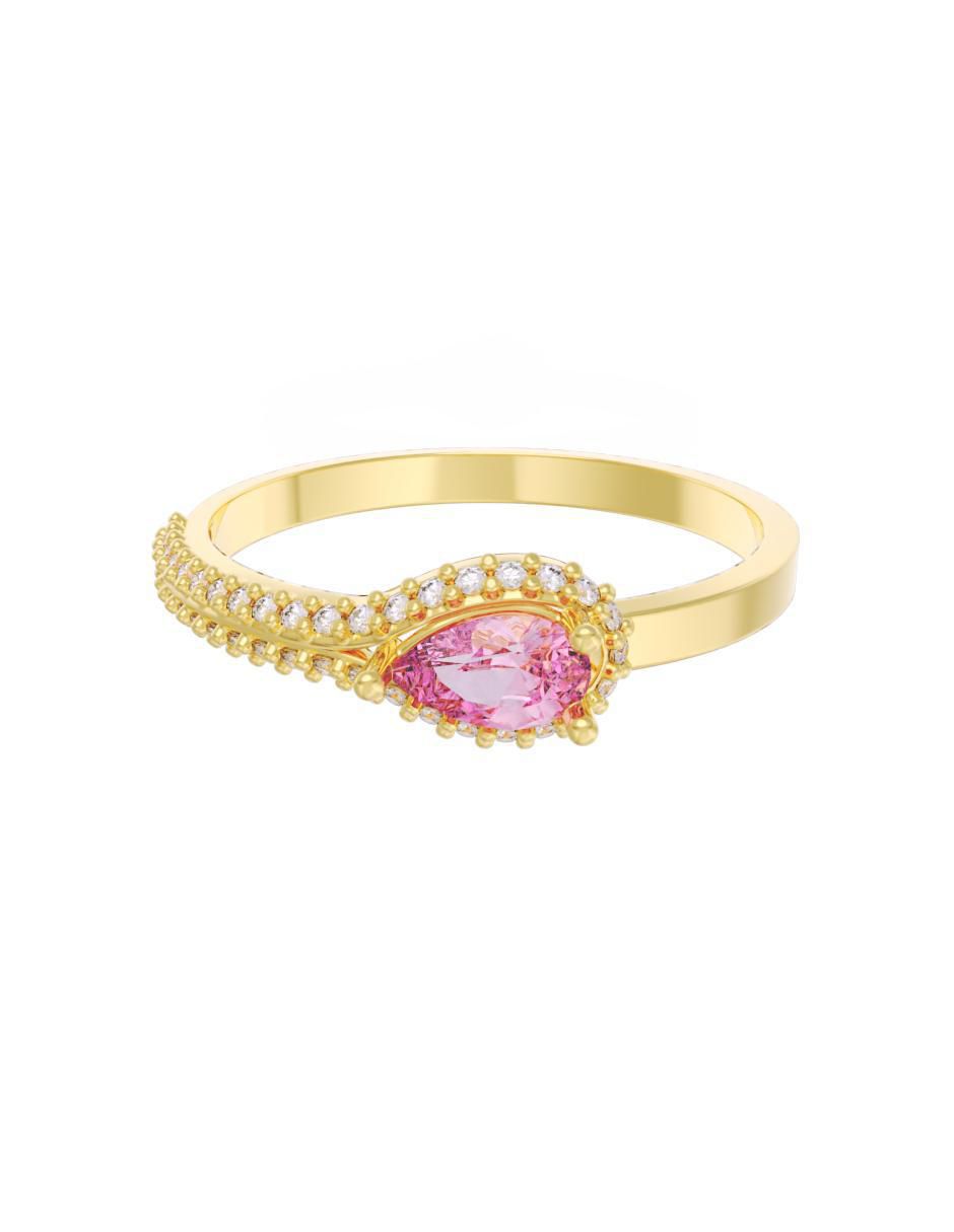Anillo de compromiso de oro 10 k Eternidad 2025