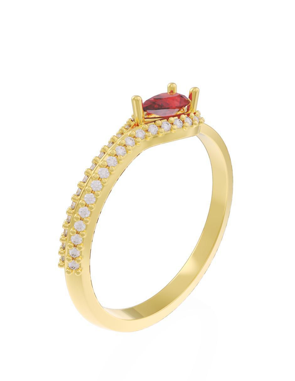 Anillo de compromiso "de" oro 10 k fonelli eternidad 2025 zirconia