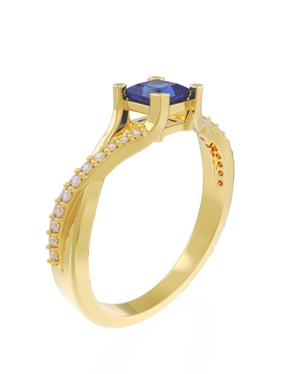 Anillo de compromiso "de" oro 10 k fonelli eternidad 2025 zirconia