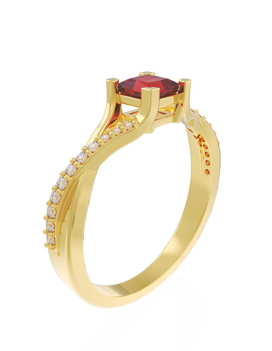 Anillo de compromiso "de" oro 10 k fonelli eternidad 2025 zirconia