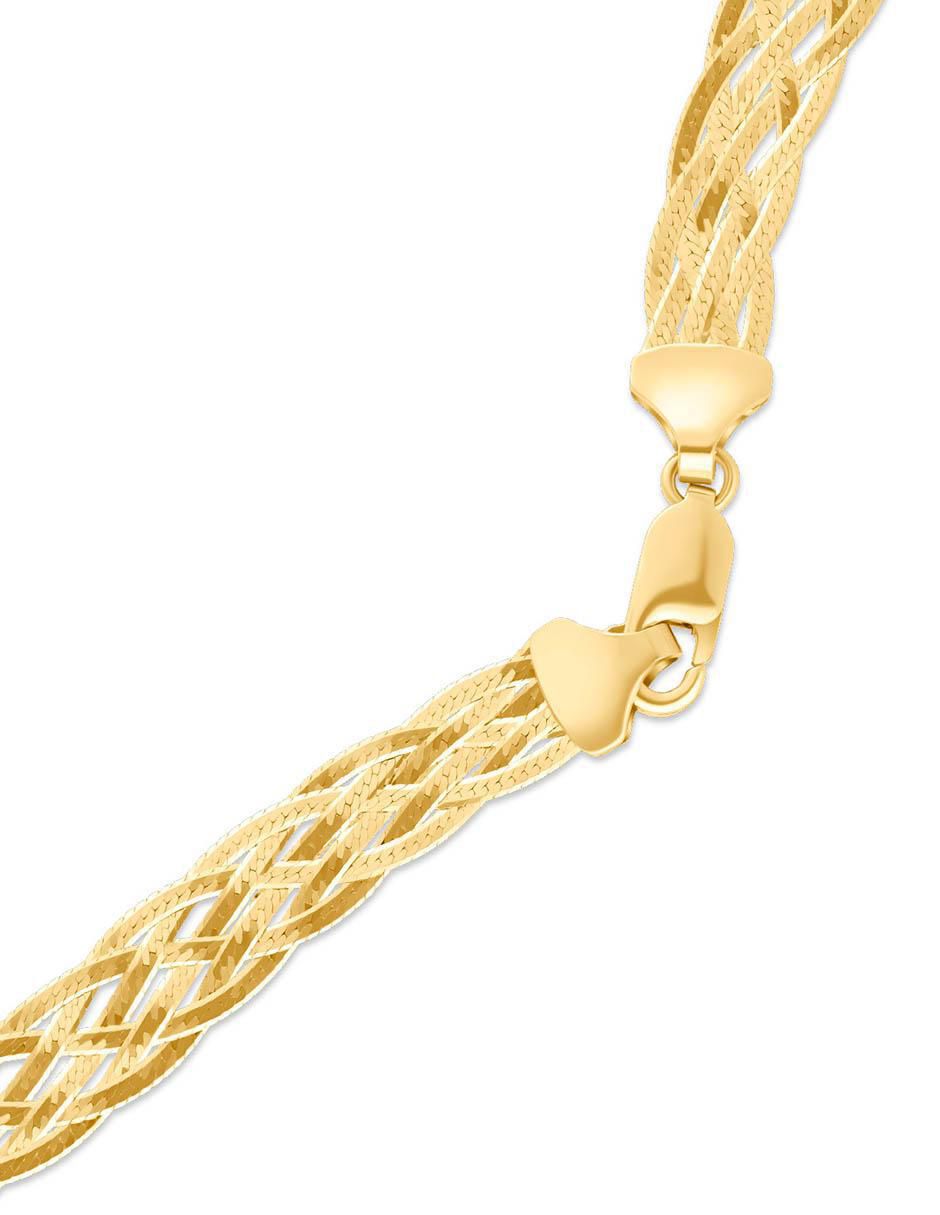 Collar de oro amarillo 14 K