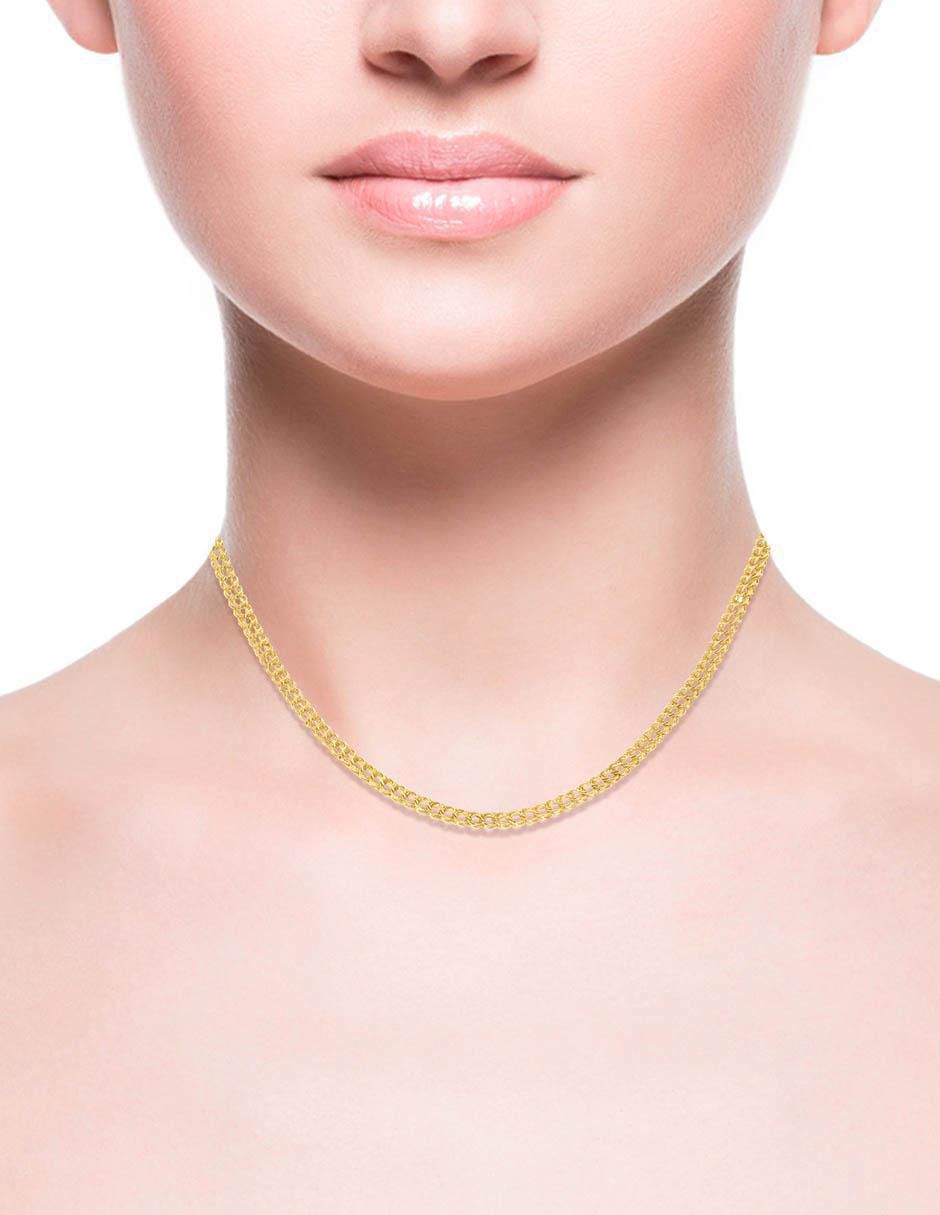 Collar de oro amarillo 14 K