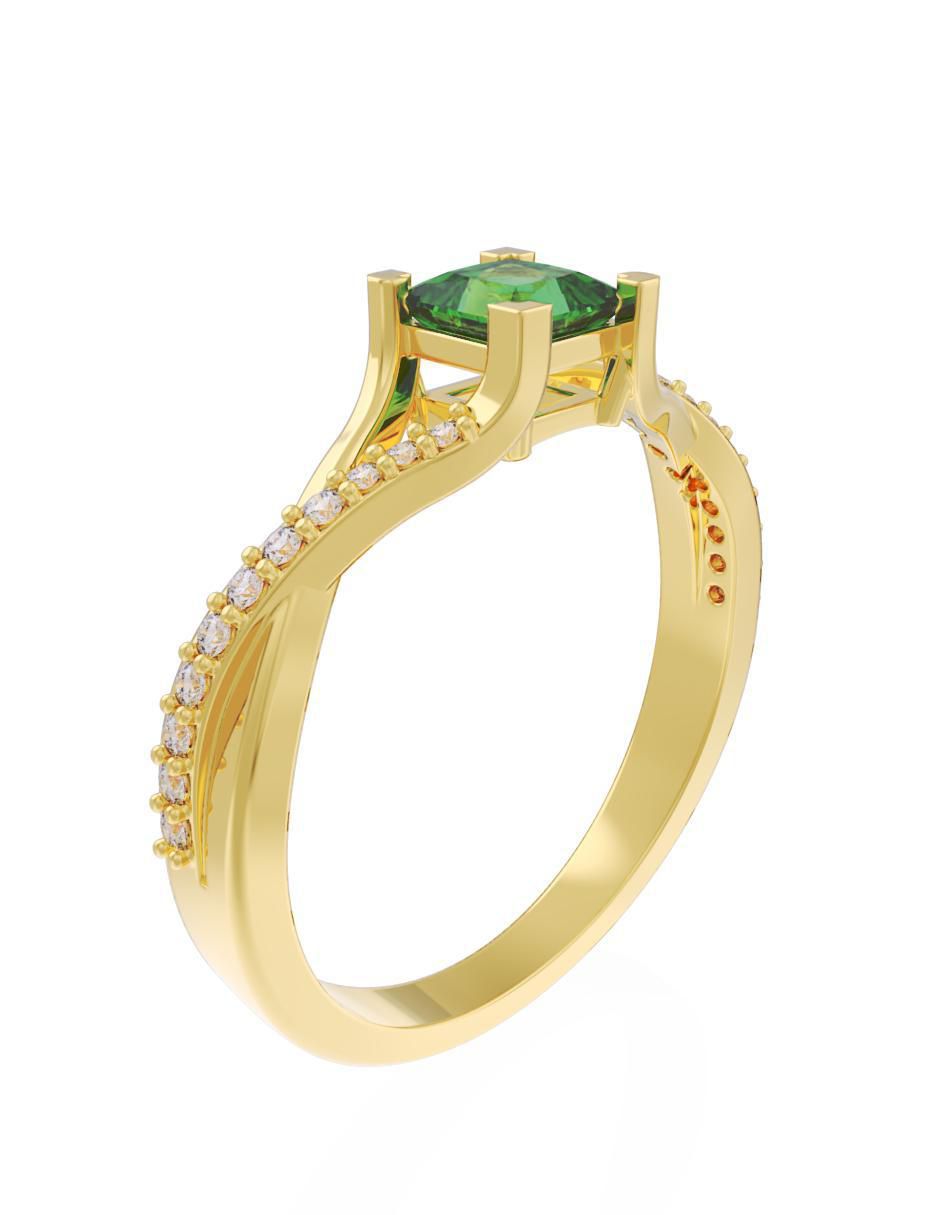 Anillo de compromiso "de" oro 10 k fonelli eternidad 2025 zirconia