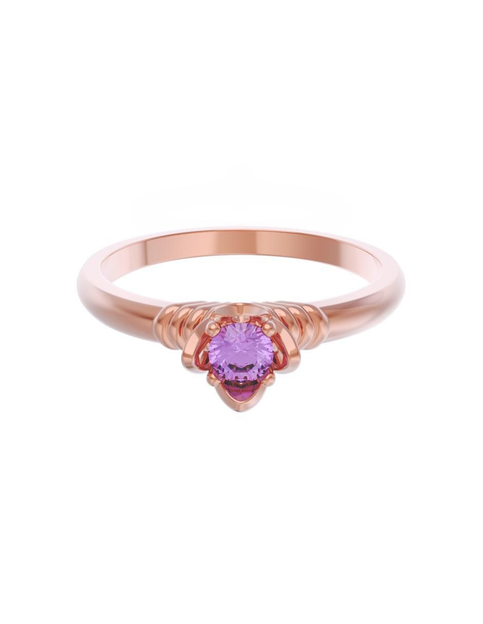 Anillo de compromiso de oro 10 k Eternidad 2025