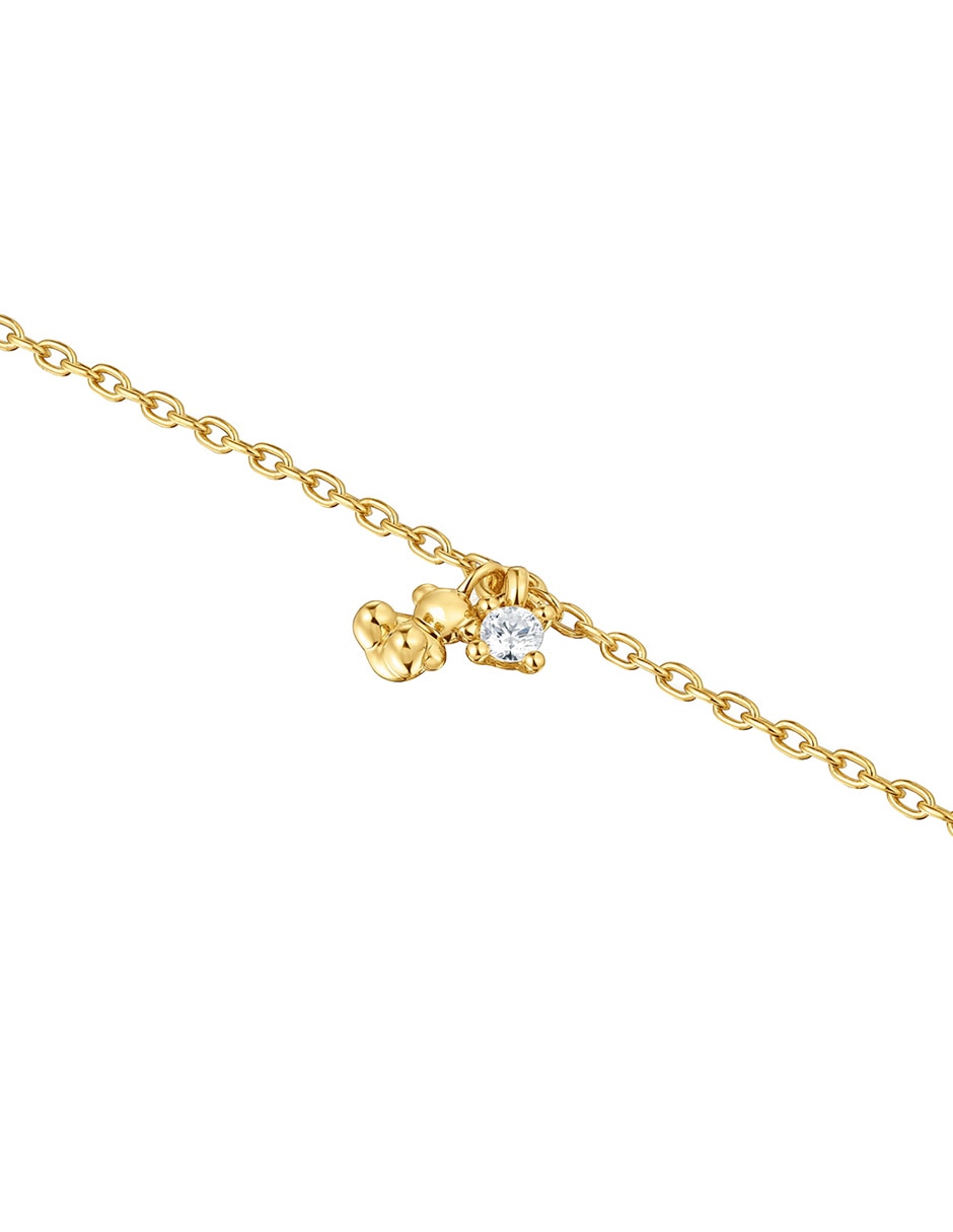 Pulsera de plata P 925 Bold Bear LGD con acabado baño de oro 3