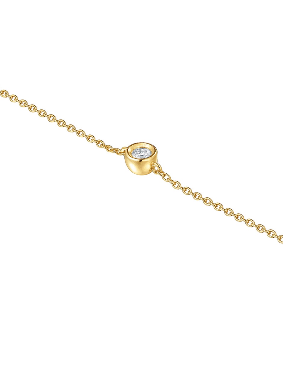 Pulsera de plata P 925 Line LGD con acabado baño de oro 3