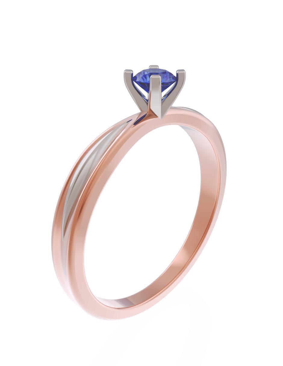 Anillo de compromiso de oro 10 k Eternidad 2025 3