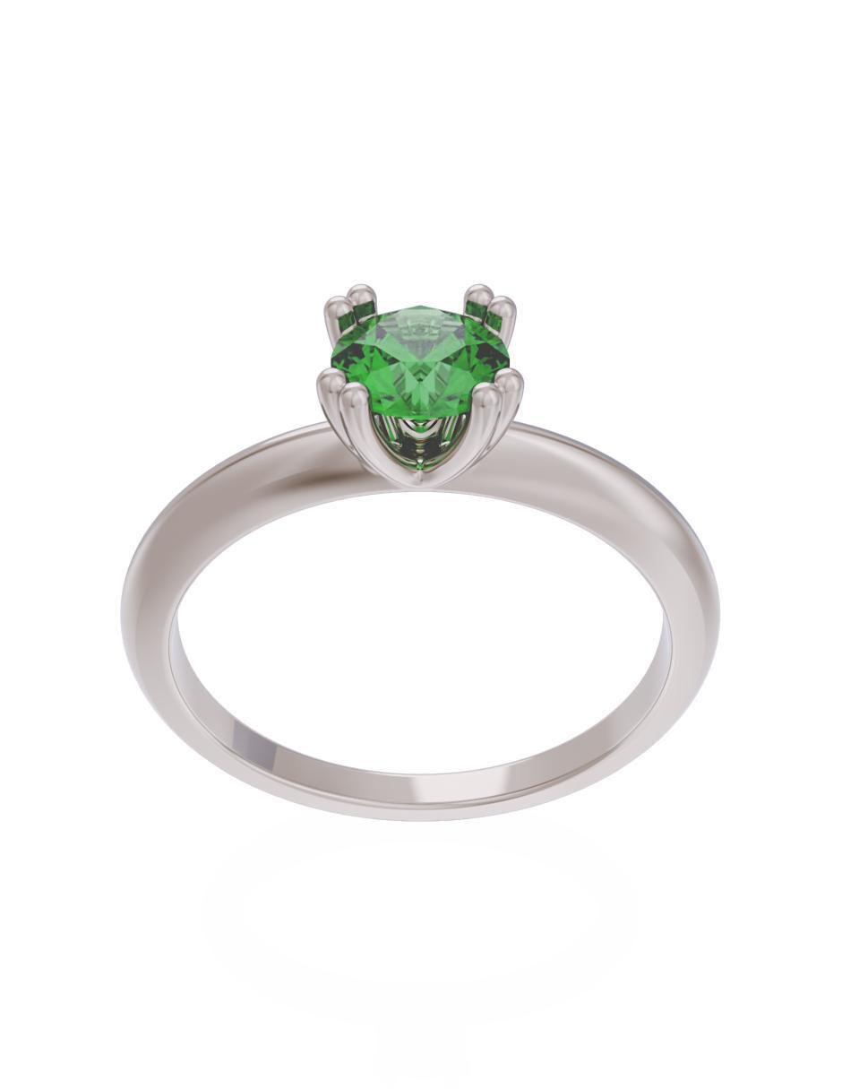 Anillo de compromiso de oro 10 k Eternidad 2