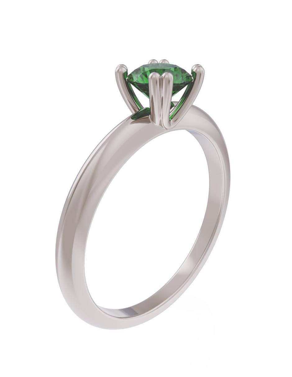 Anillo de compromiso de oro 10 k Eternidad 3