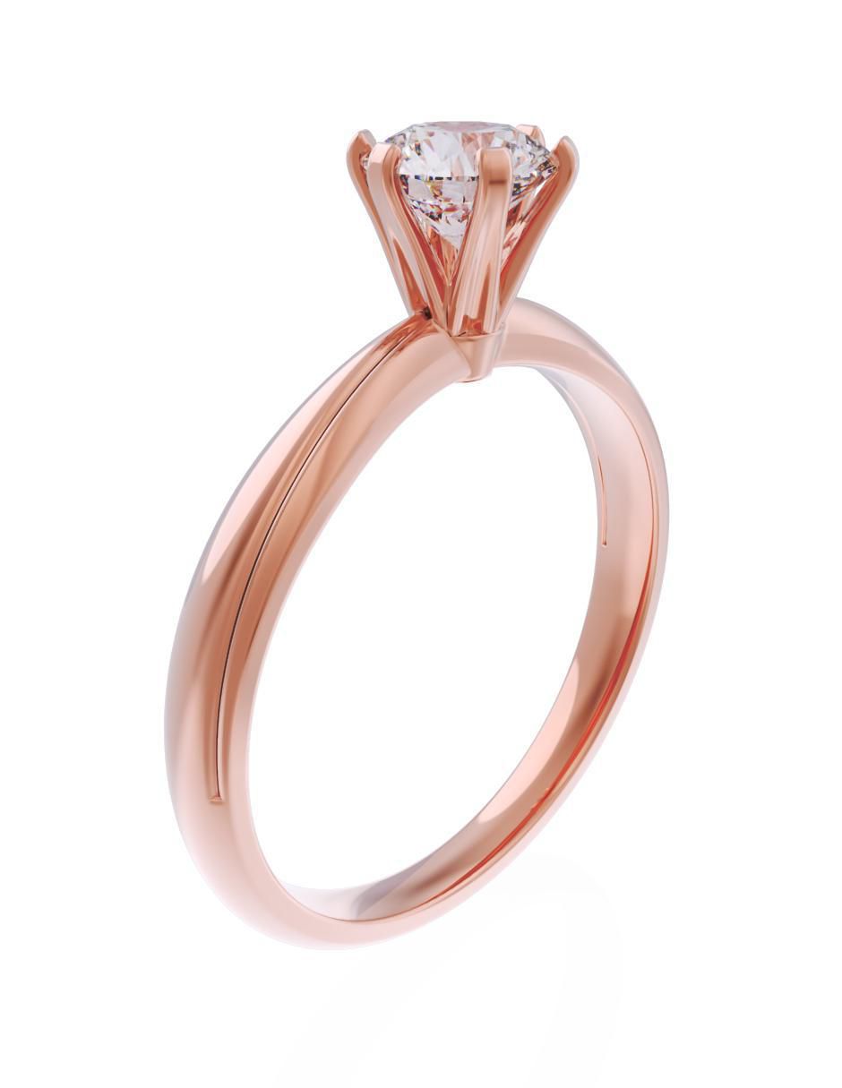 Anillo de compromiso de oro 10 k Eternidad 2025 3