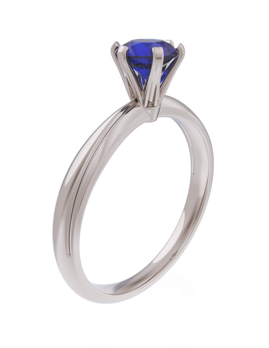 Anillo de compromiso de oro 10 k Eternidad 3