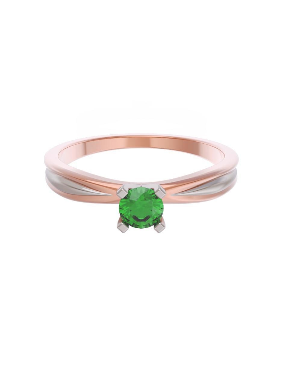 Anillo de compromiso de oro 10 k Eternidad