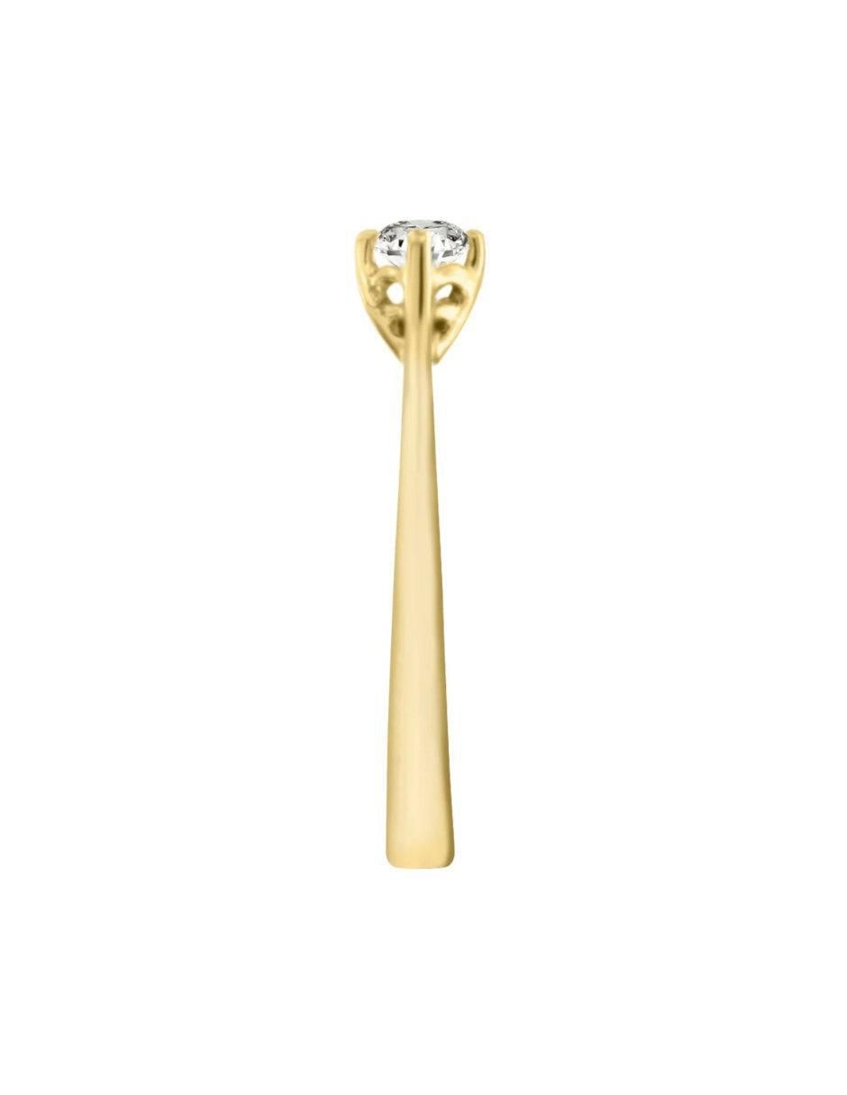Anillo de compromiso "de" oro 14 k klamore gala diamante