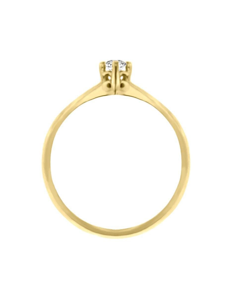 Anillo de compromiso "de" oro 14 k klamore gala diamante