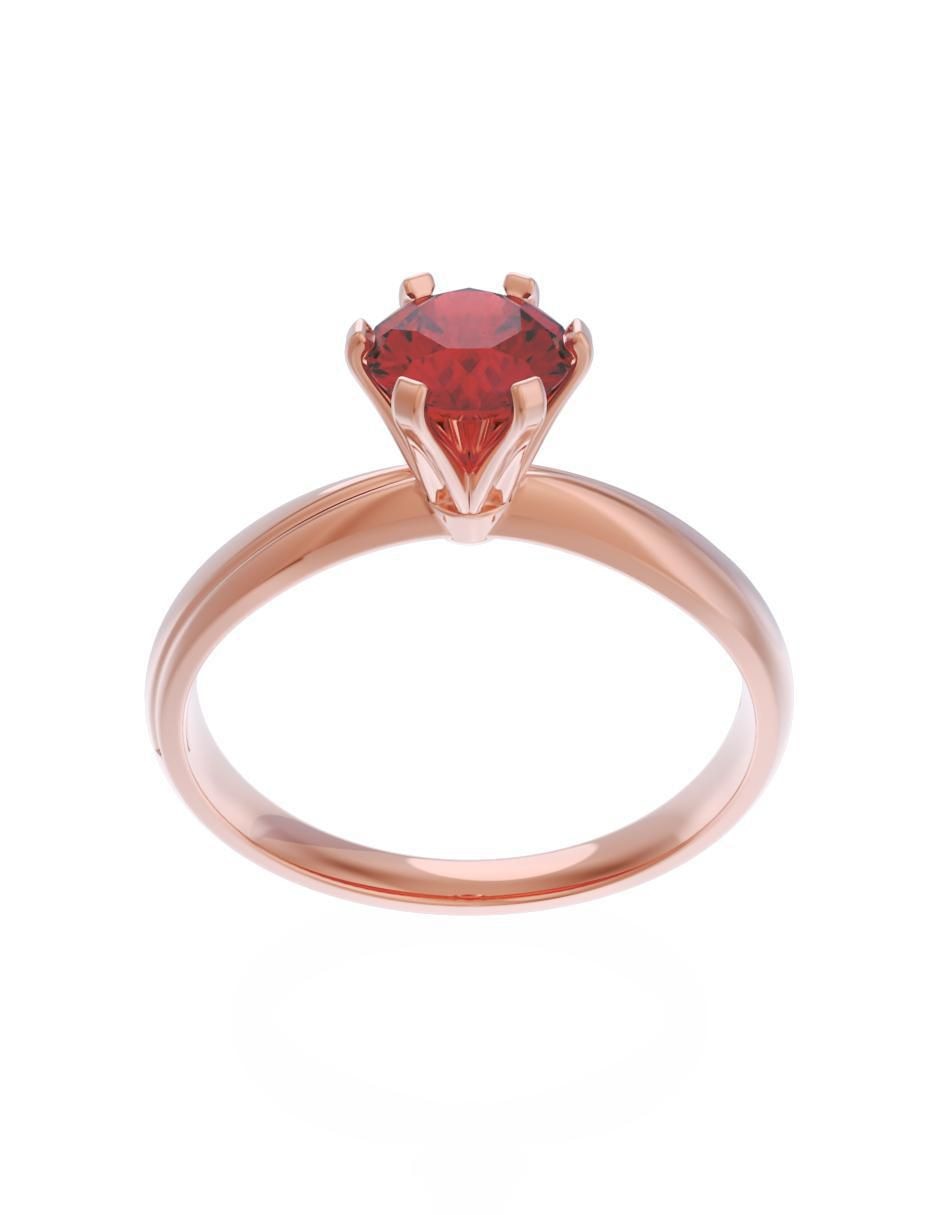 Anillo de compromiso de oro 10 k Eternidad 2