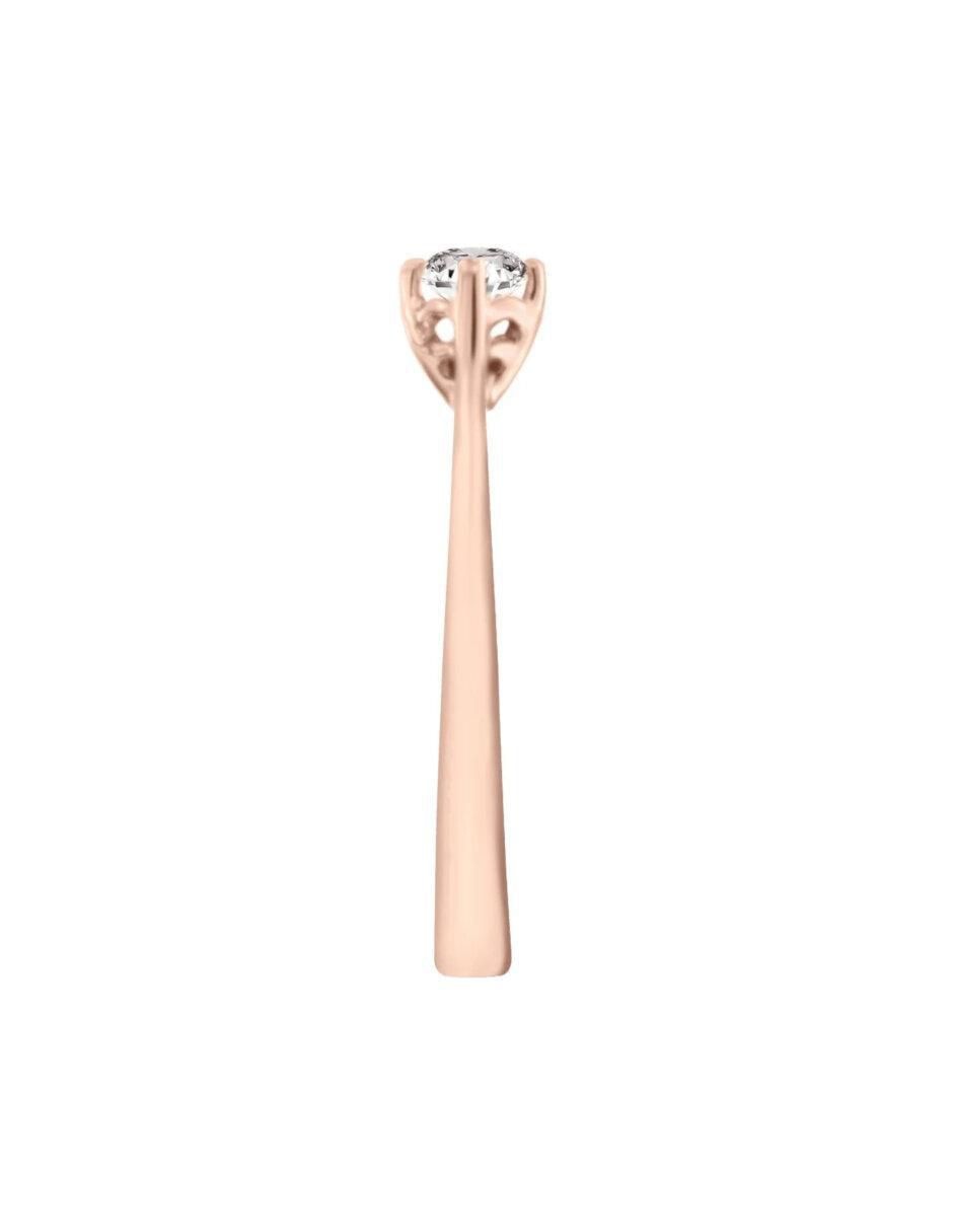 Anillo de compromiso de oro 14 k Gala diamante 5