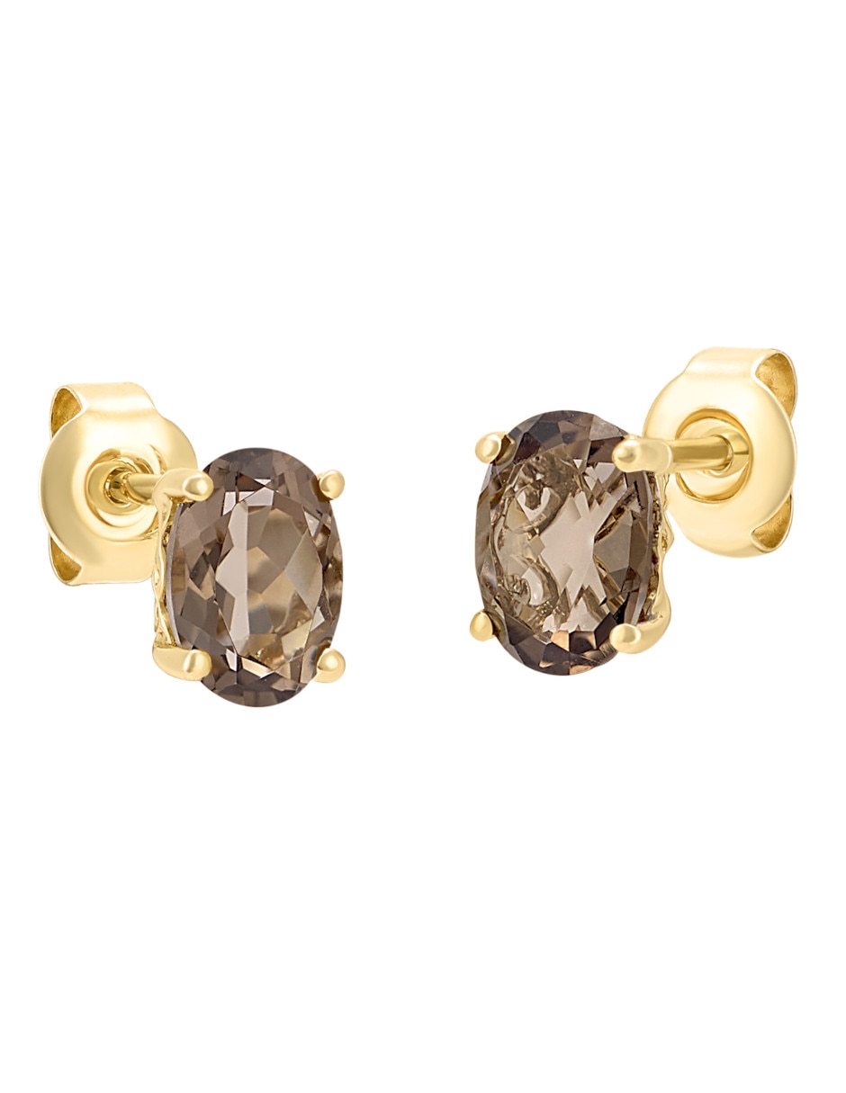 Broqueles de oro amarillo 14 K cuarzo Broqueles de oro amarillo 14 K cuarzo
