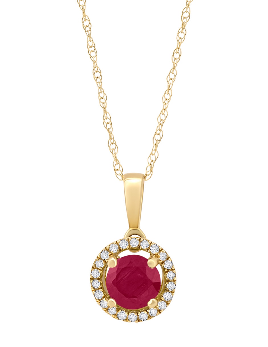 Collar con dije de oro amarillo 14 K Collar con dije de oro amarillo 14 K