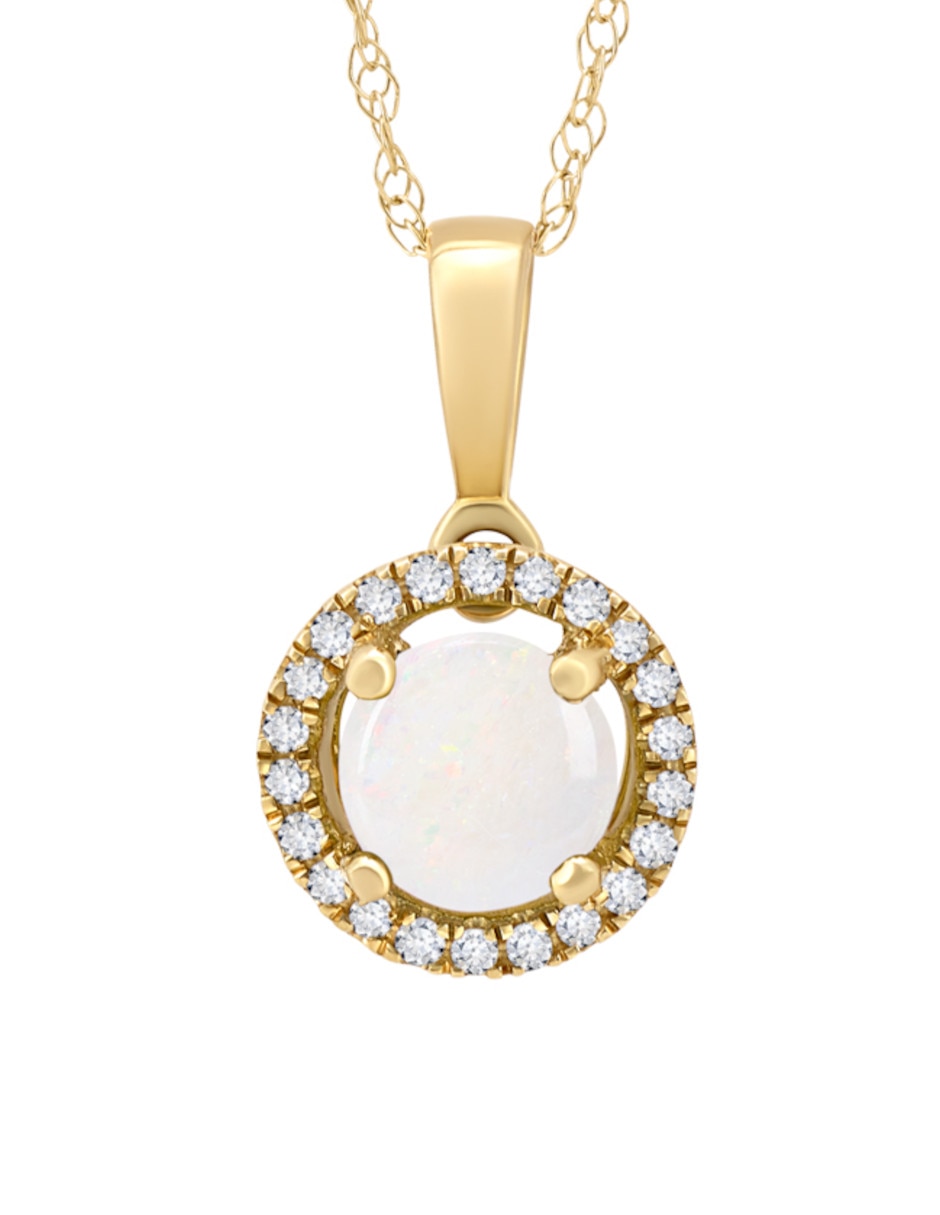 Collar con dije de oro amarillo 14 K 2