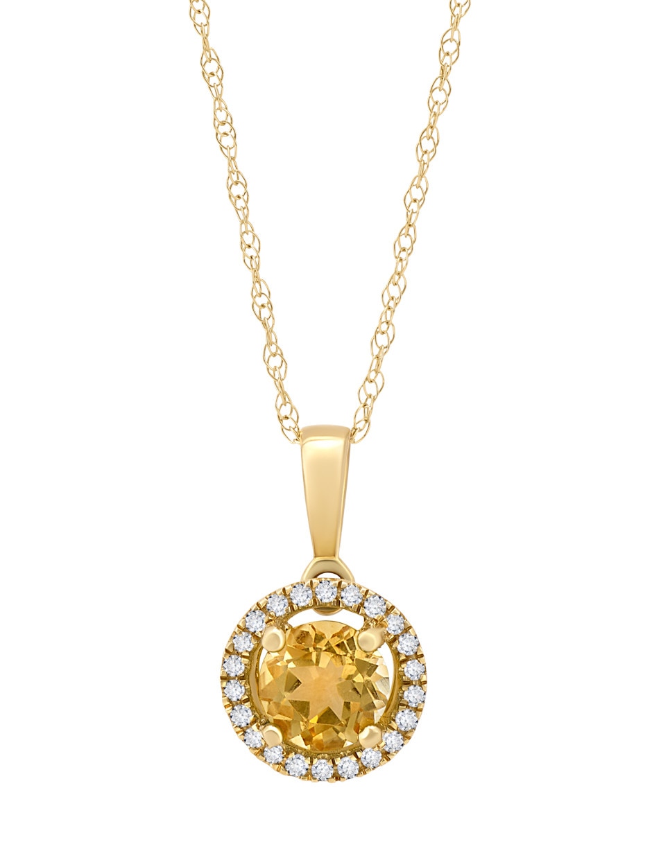 Collar con dije de oro amarillo 14 K Collar con dije de oro amarillo 14 K