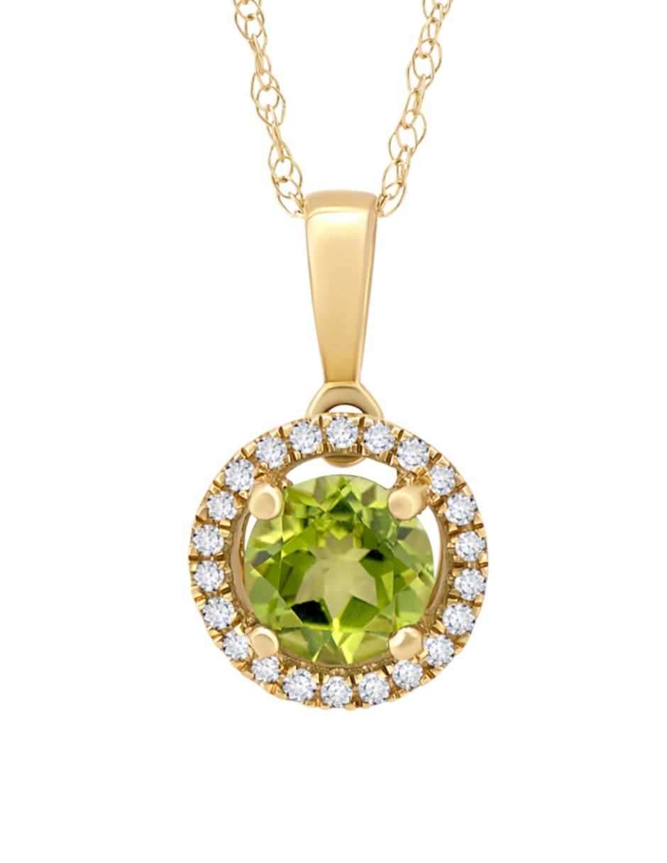 Collar con dije de oro amarillo 14 K 2