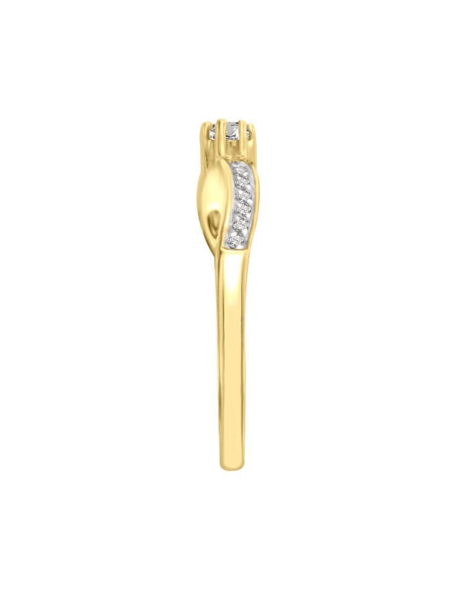 Anillo de compromiso de oro 14 k Keira diamante 4