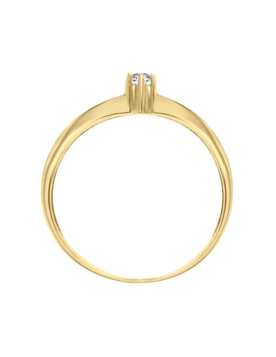 Anillo de compromiso de oro 14 k Keira diamante 5