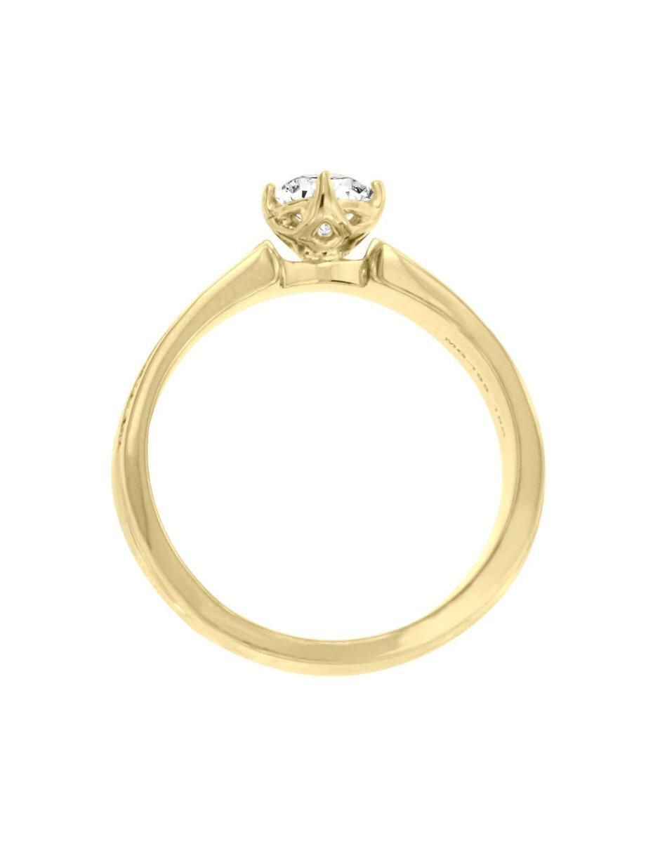 Anillo de compromiso "de" oro 14 k klamore harriet diamante