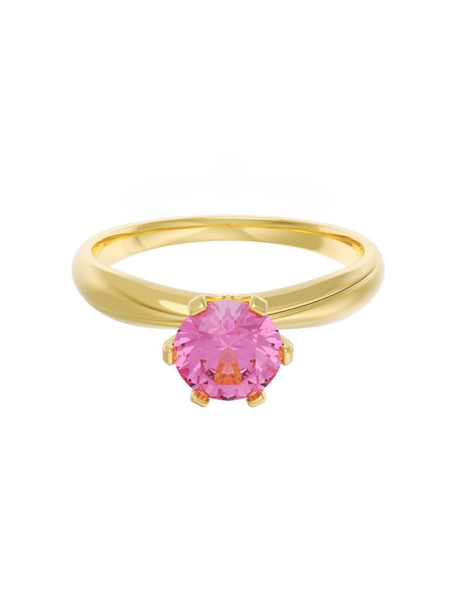 Anillo de compromiso de oro 10 k Eternidad