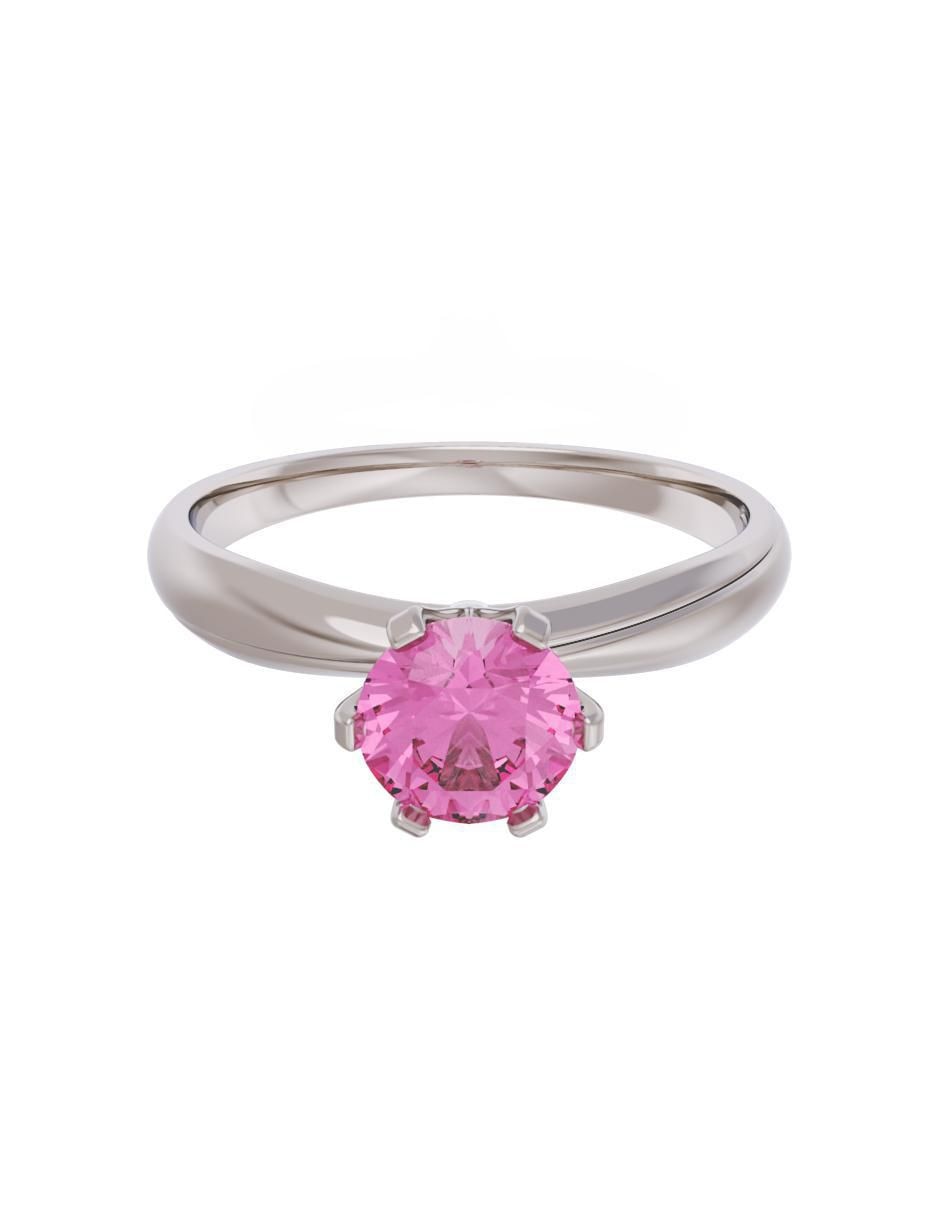 Anillo de compromiso de oro 10 k Eternidad