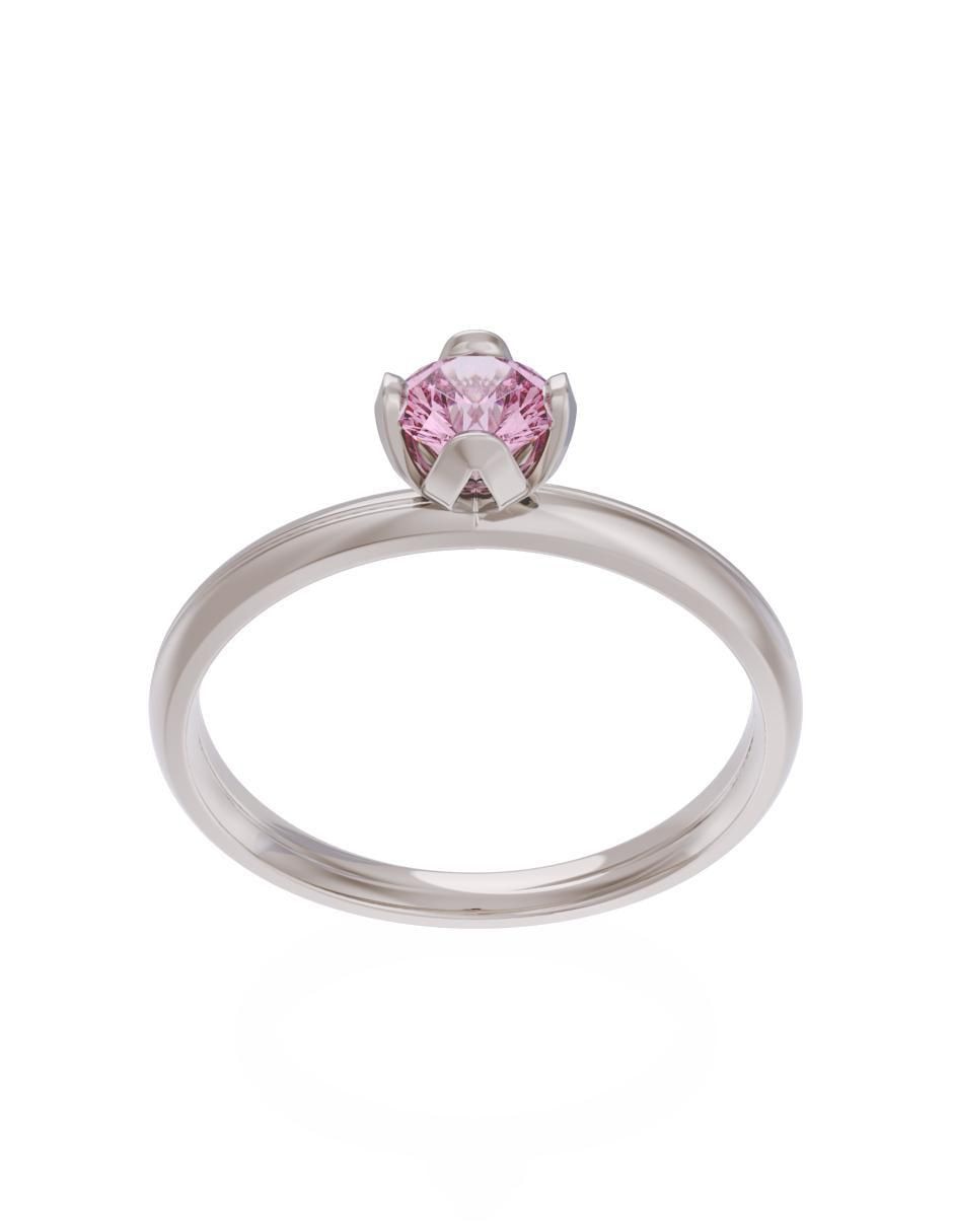 Anillo de compromiso de oro 10 k Eternidad 2
