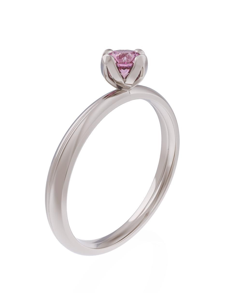 Anillo de compromiso de oro 10 k Eternidad 3