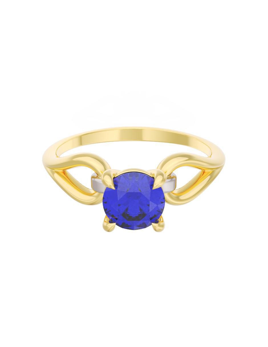 Anillo de compromiso de oro 10 k Eternidad