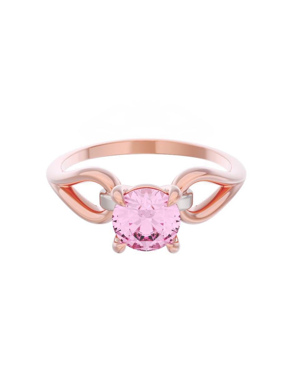 Anillo de compromiso de oro 10 k Eternidad