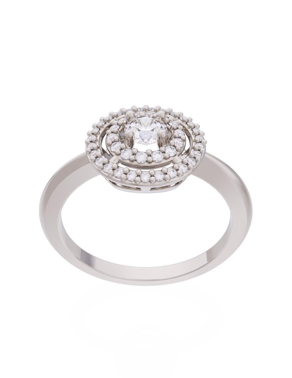 Anillo de compromiso de oro 14 k Eternidad 2025 2