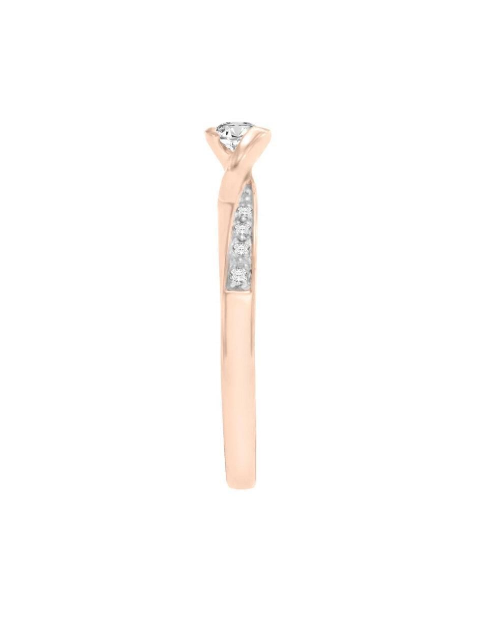 Anillo de compromiso de oro 14 k Chiara diamante 4