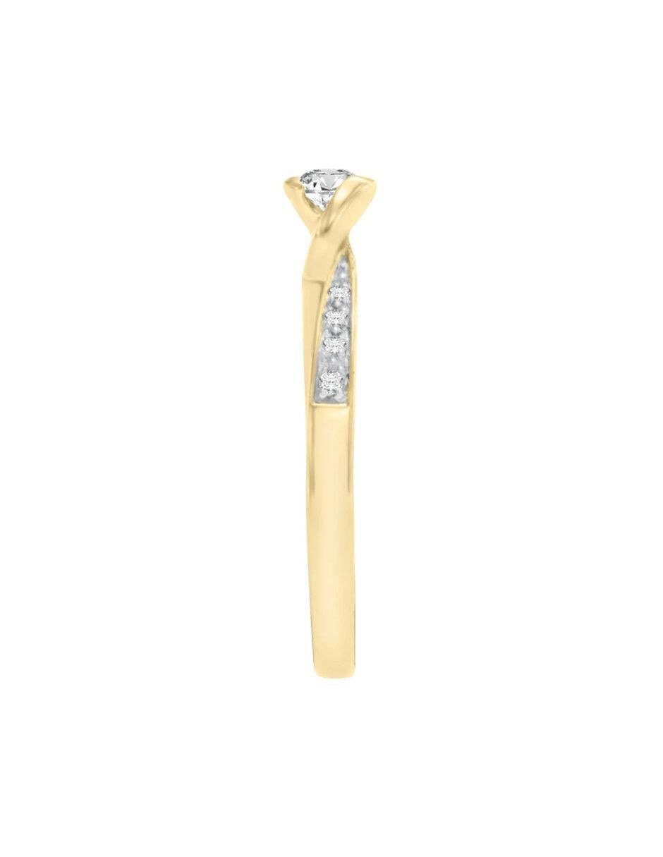 Anillo de compromiso de oro 14 k Chiara diamante 3