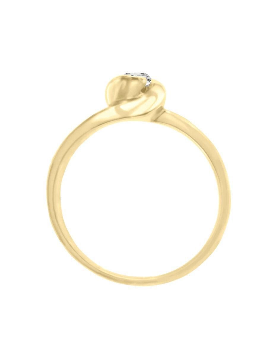 Anillo de compromiso de oro 14 k Chiara diamante 4