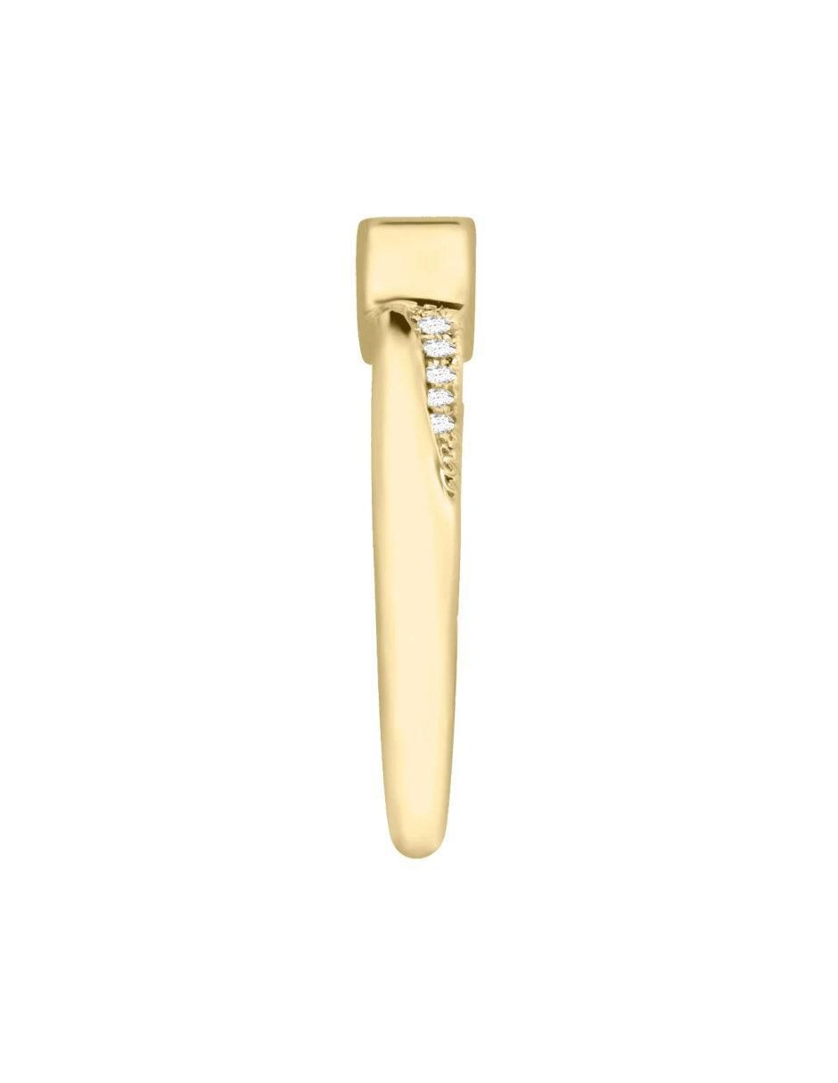 Anillo de compromiso "de" oro 14 k klamore acasia diamante
