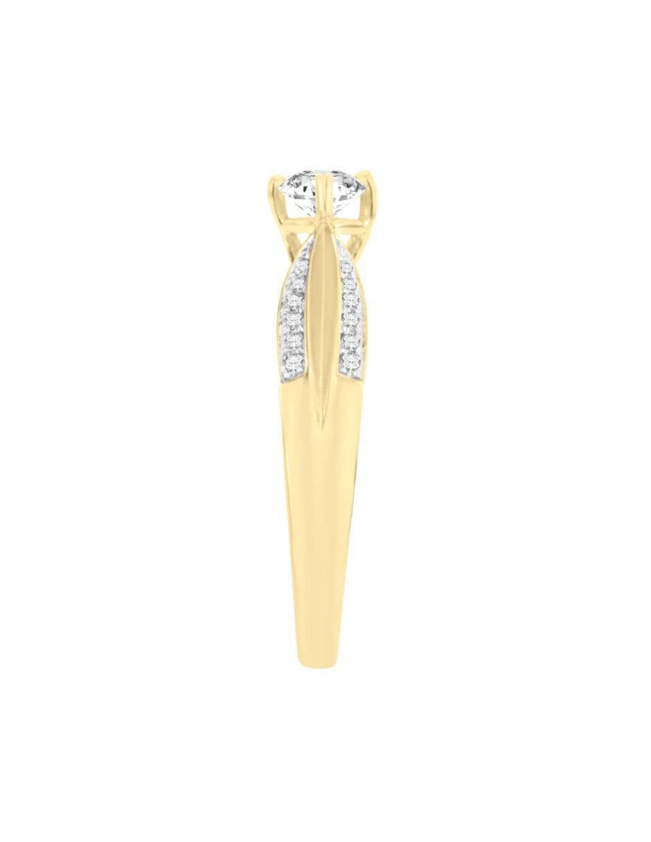 Anillo de compromiso "de" oro 14 k klamore mariela diamante