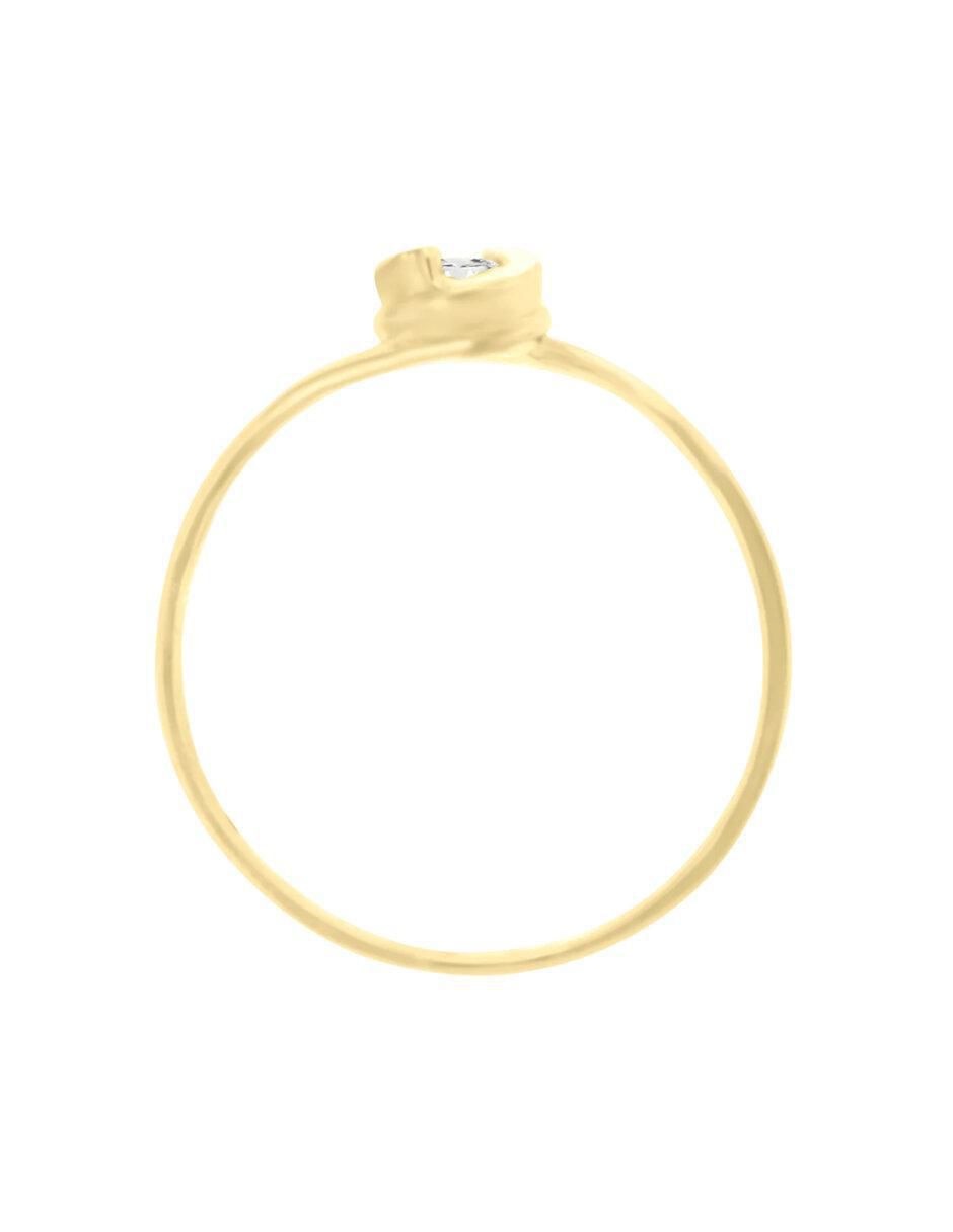 Anillo de compromiso "de" oro 14 k klamore mirta diamante